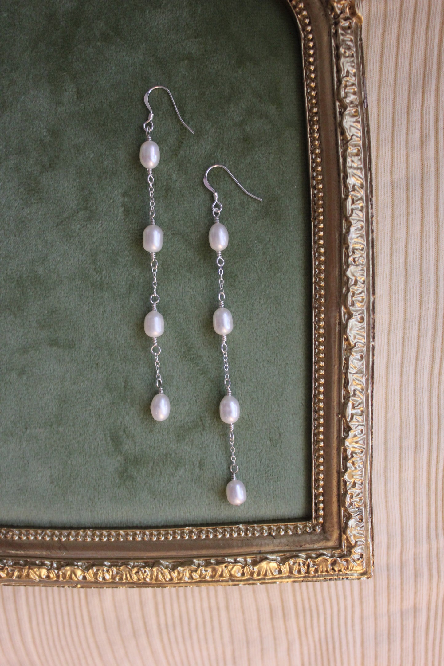Four Pearl Earrings