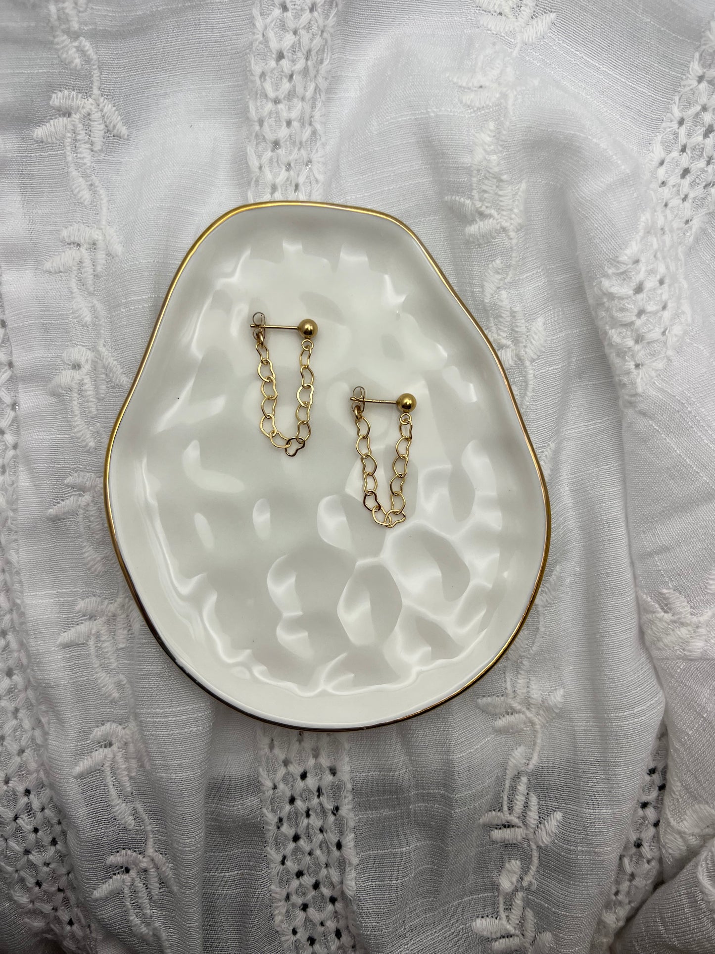 Heart Chain Earrings