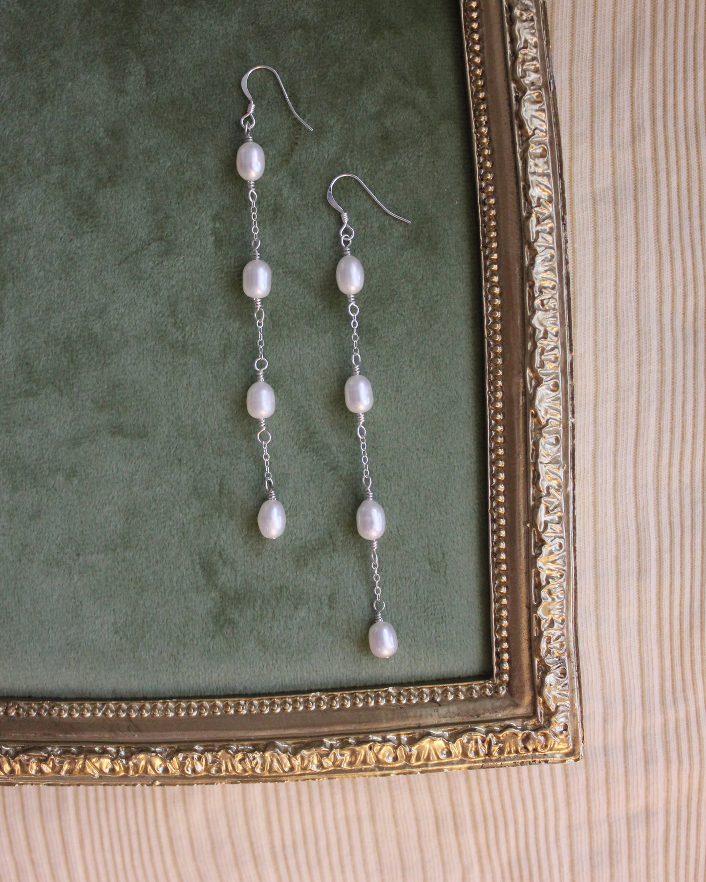 Four Pearl Earrings