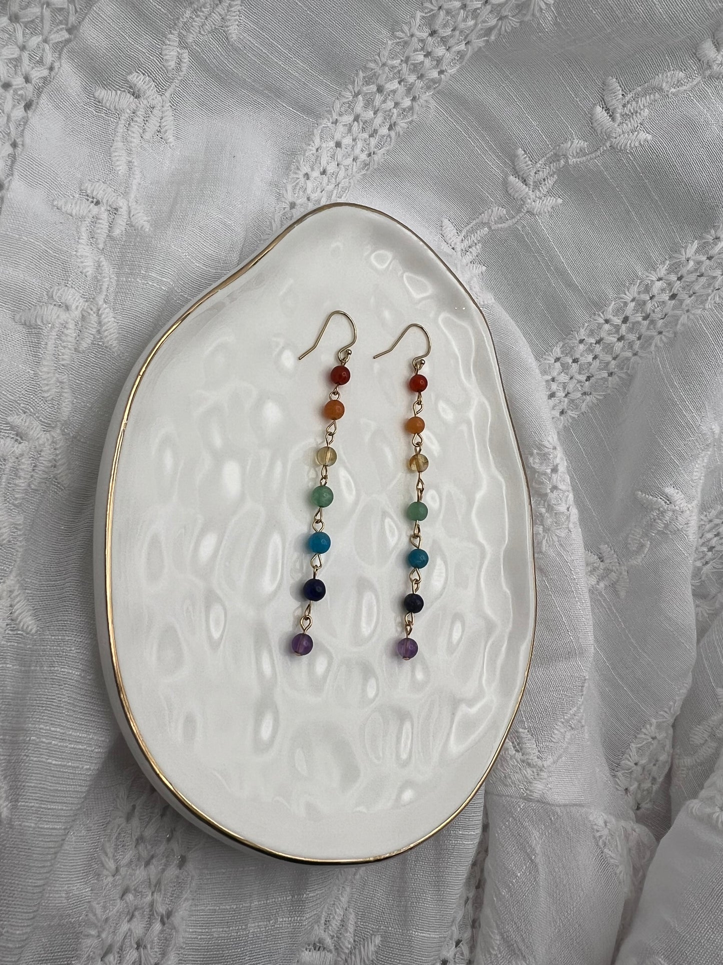 Linked Rainbow Earrings