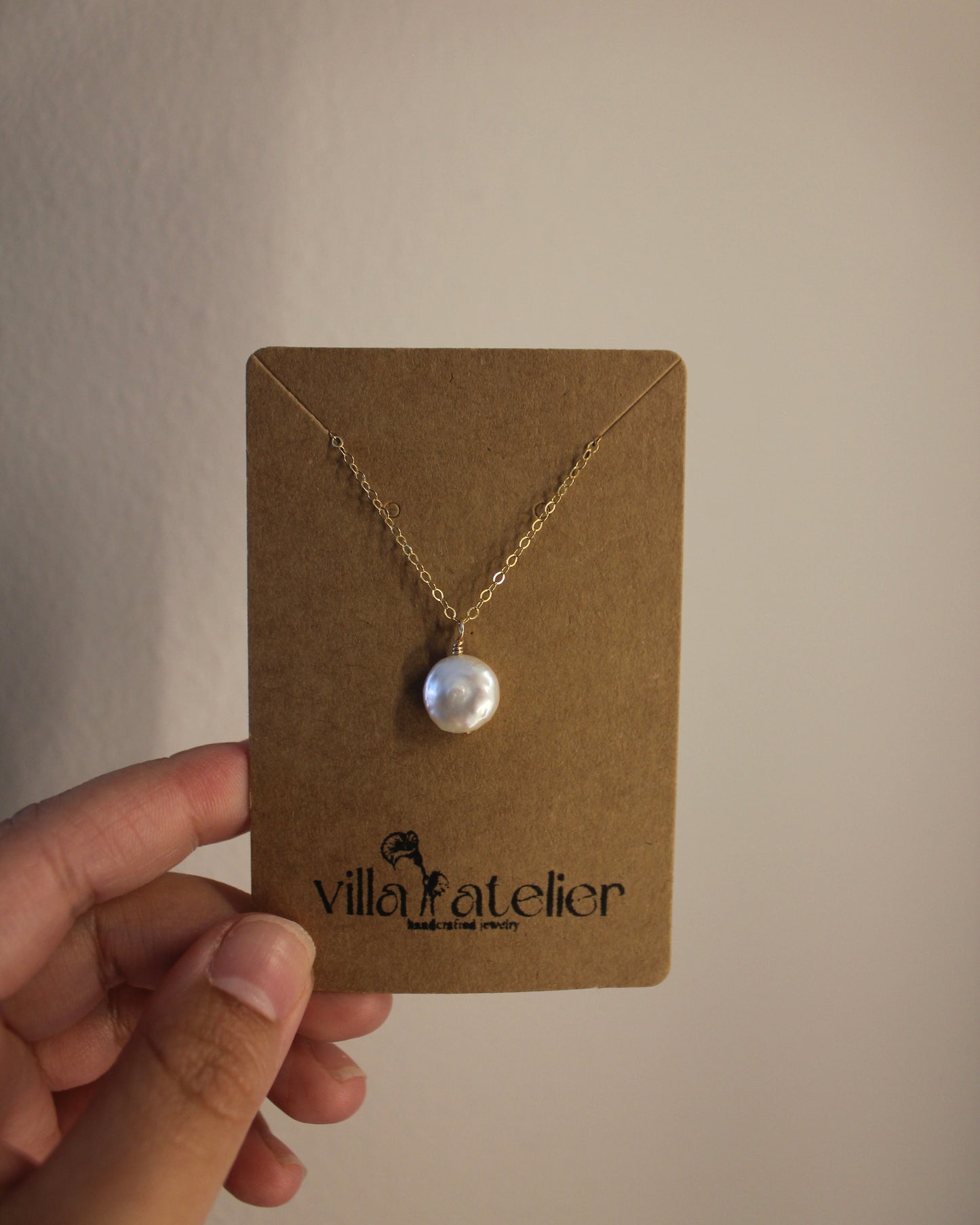 Baroque Single Coin Pearl Necklace