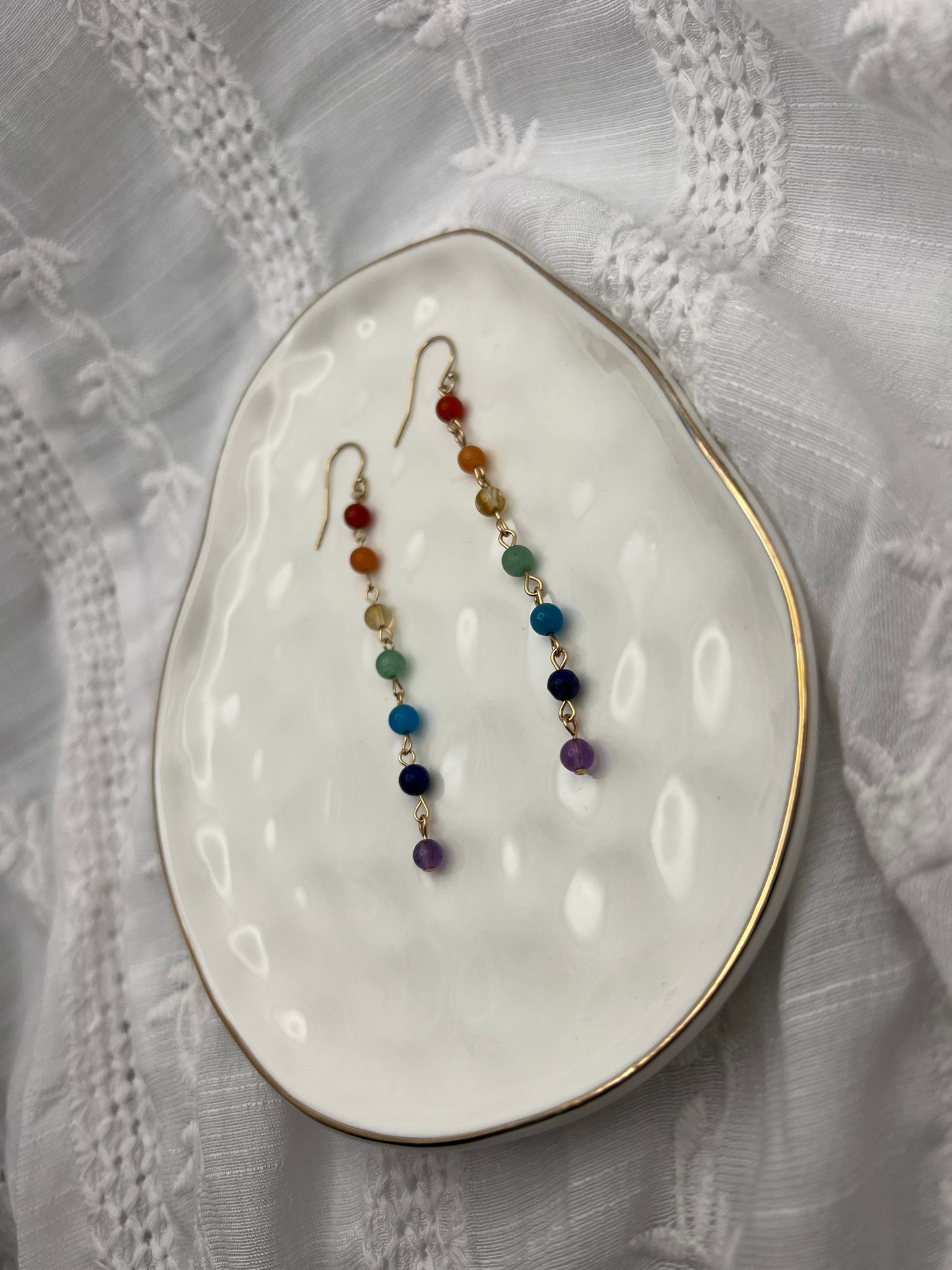 Linked Rainbow Earrings