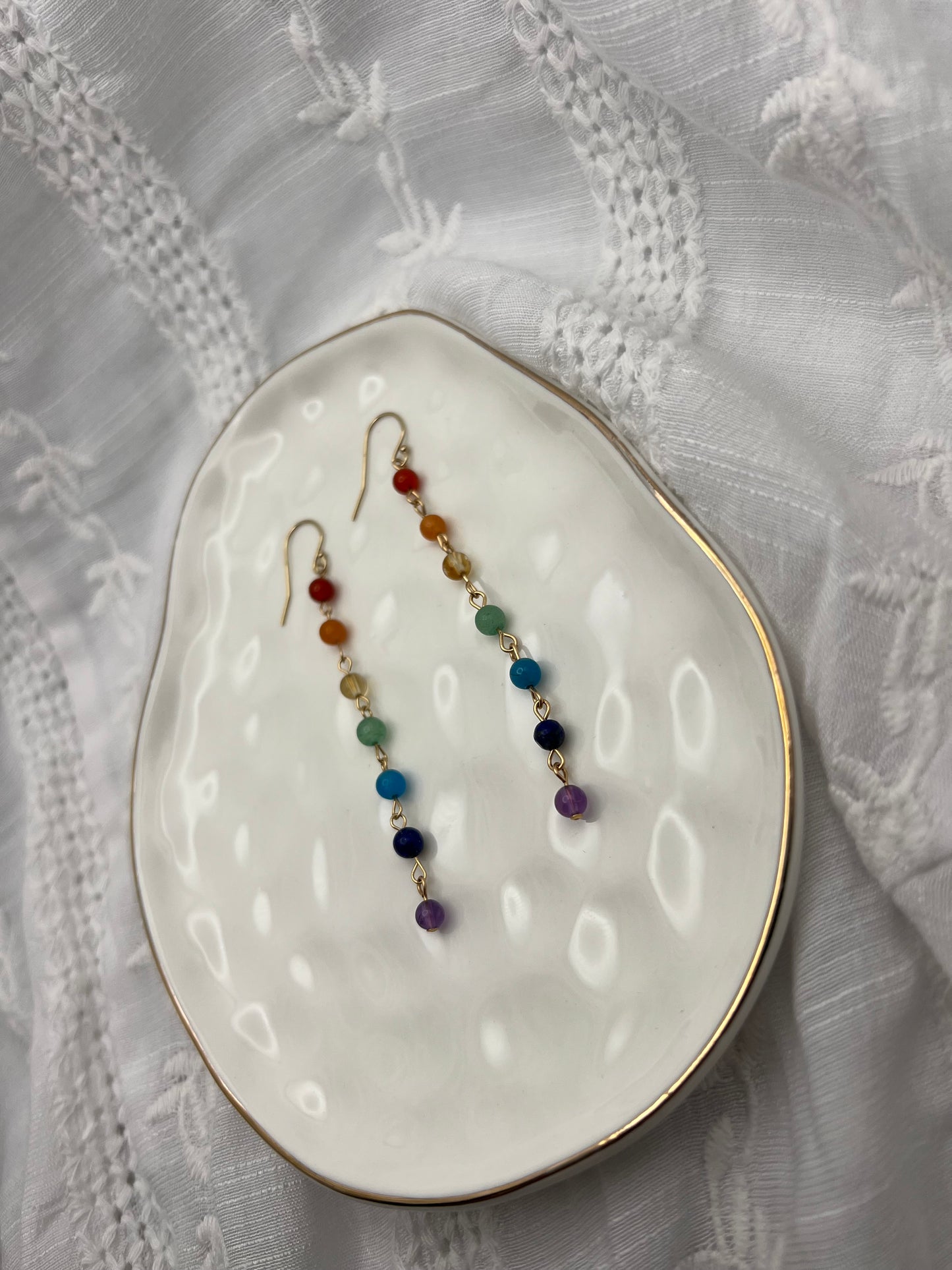 Linked Rainbow Earrings