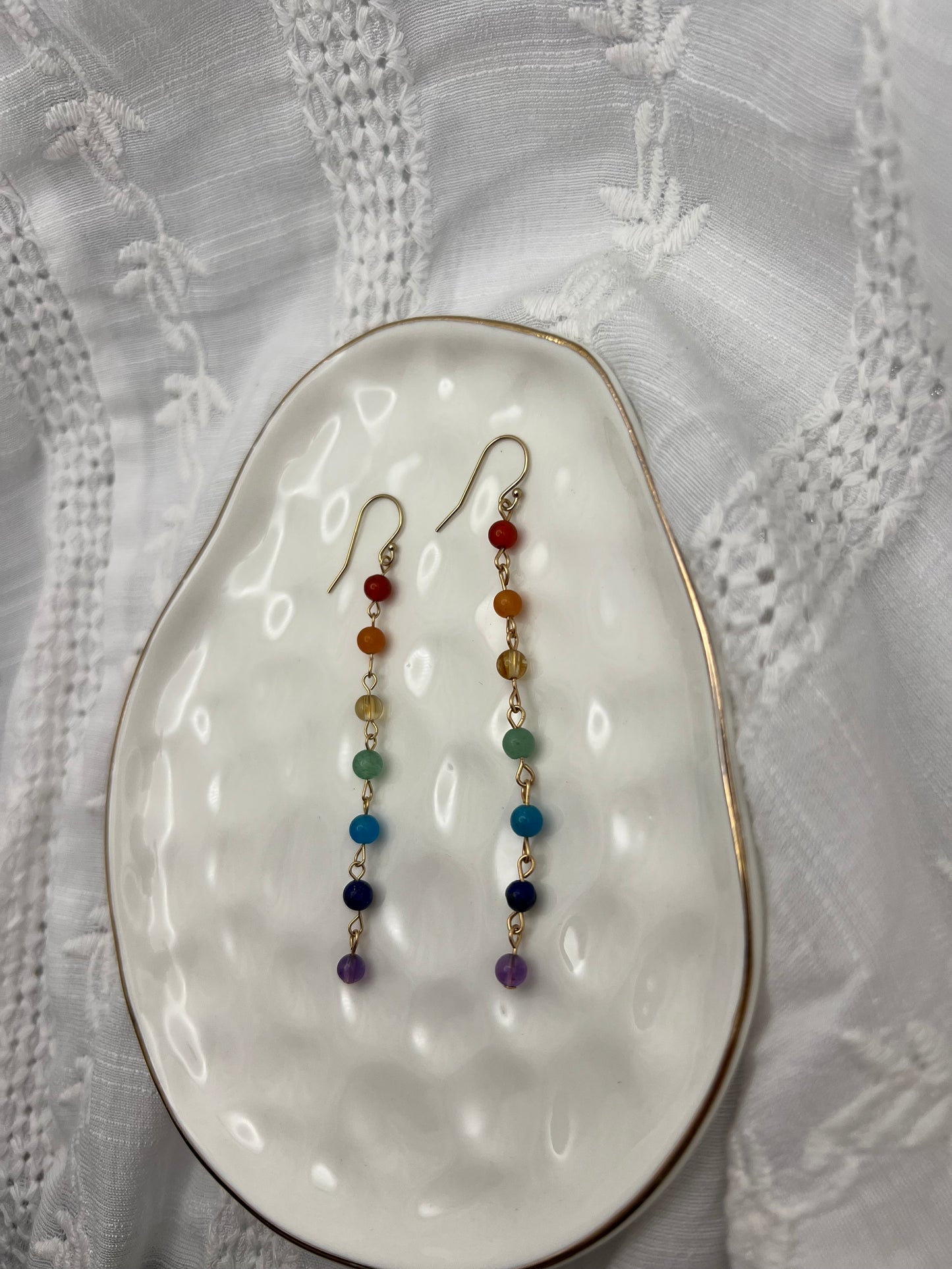 Linked Rainbow Earrings