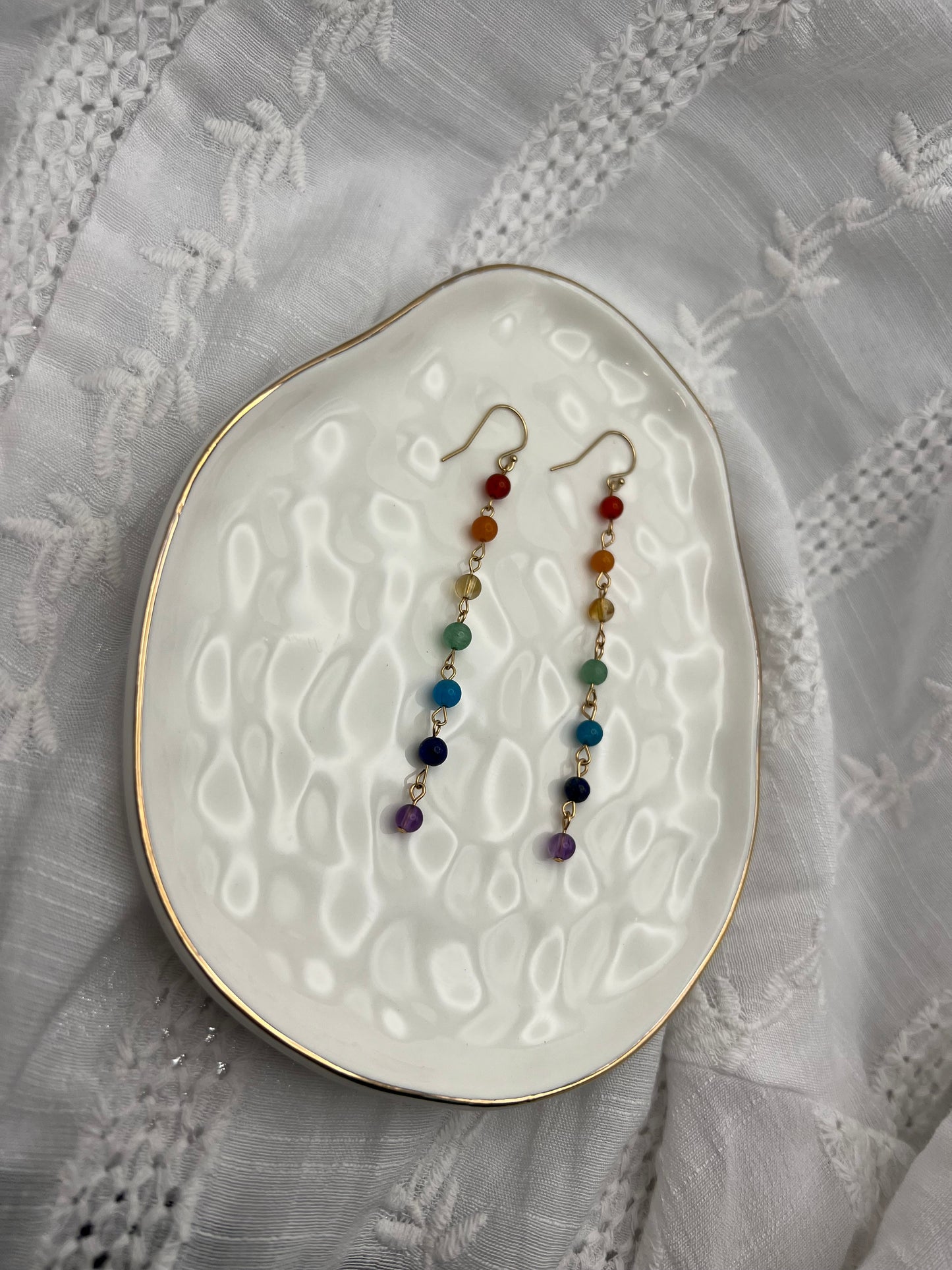 Linked Rainbow Earrings